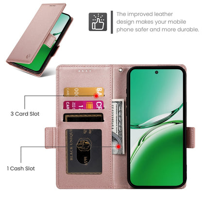 OPPO Reno12 F 4G/5G Wallet Case - Luxury Magnetic PU Leather Flip Cover with Card Slots, Stand & Shockproof Protection