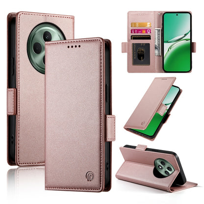 OPPO Reno12 F27 Wallet Case - Luxury Magnetic PU Leather Flip Cover with Card Slots, Stand & Shockproof Protection