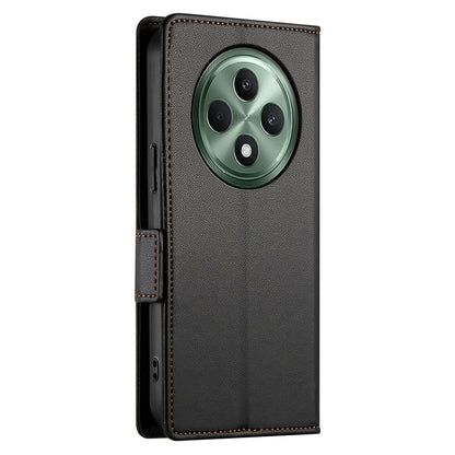OPPO Reno12 F 4G/5G Wallet Case - Luxury Magnetic PU Leather Flip Cover with Card Slots, Stand & Shockproof Protection