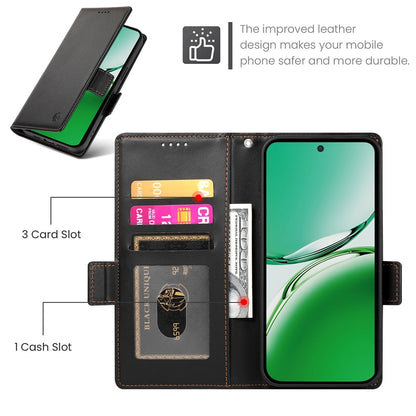 OPPO Reno12 F27 Wallet Case - Luxury Magnetic PU Leather Flip Cover with Card Slots, Stand & Shockproof Protection