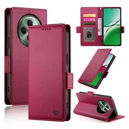 OPPO Reno12 F 4G/5G Wallet Case - Luxury Magnetic PU Leather Flip Cover with Card Slots, Stand & Shockproof Protection