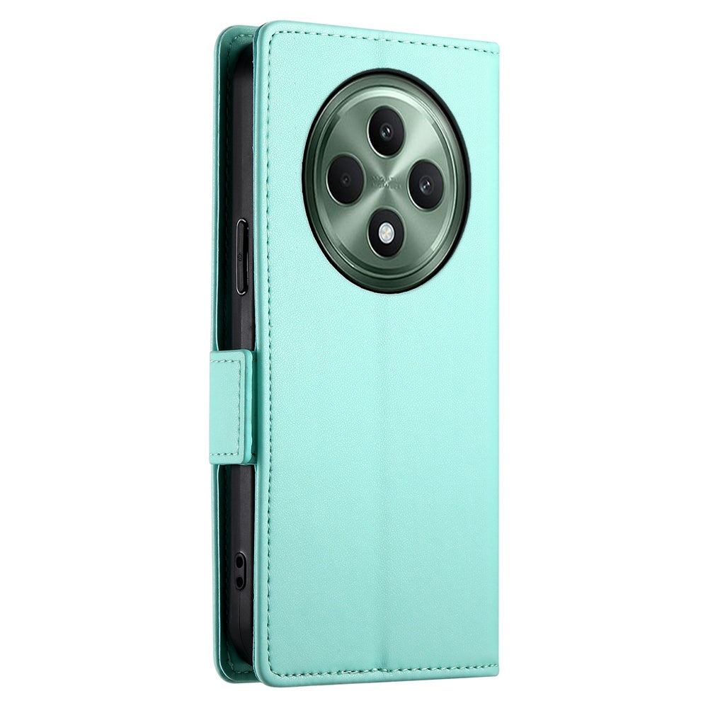 OPPO Reno12 F 4G/5G Wallet Case - Luxury Magnetic PU Leather Flip Cover with Card Slots, Stand & Shockproof Protection