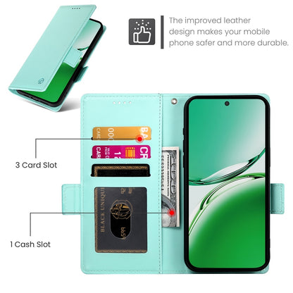 OPPO Reno12 F 4G/5G Wallet Case - Luxury Magnetic PU Leather Flip Cover with Card Slots, Stand & Shockproof Protection
