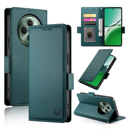 OPPO Reno12 F27 Wallet Case - Luxury Magnetic PU Leather Flip Cover with Card Slots, Stand & Shockproof Protection