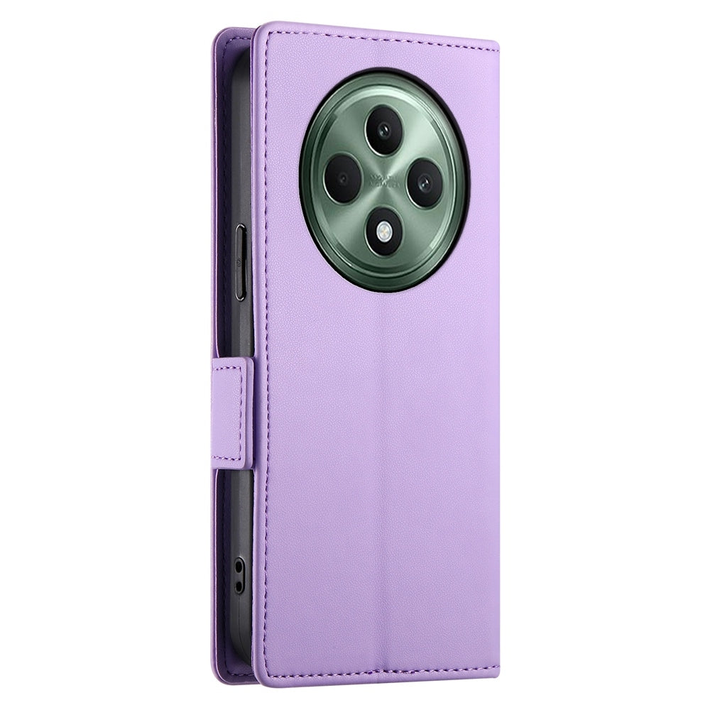 OPPO Reno12 F27 Wallet Case - Luxury Magnetic PU Leather Flip Cover with Card Slots, Stand & Shockproof Protection