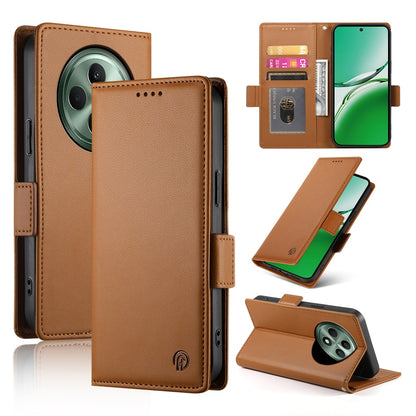 OPPO Reno12 F 4G/5G Wallet Case - Luxury Magnetic PU Leather Flip Cover with Card Slots, Stand & Shockproof Protection