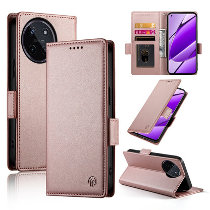 Realme 11 4G Wallet Case - Luxury Magnetic PU Leather Flip Cover with Card Slots, Stand & Shockproof Protection