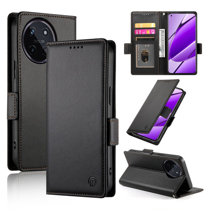 Realme 11 4G Wallet Case - Luxury Magnetic PU Leather Flip Cover with Card Slots, Stand & Shockproof Protection