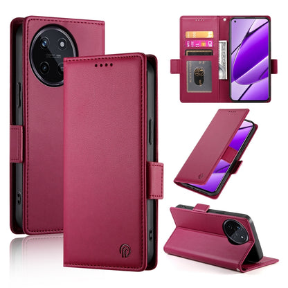 Realme 11 4G Wallet Case - Luxury Magnetic PU Leather Flip Cover with Card Slots, Stand & Shockproof Protection