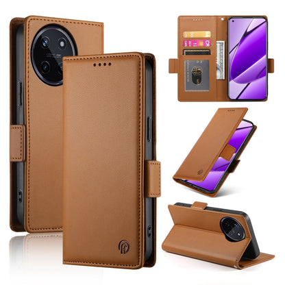 Realme 11 4G Wallet Case - Luxury Magnetic PU Leather Flip Cover with Card Slots, Stand & Shockproof Protection