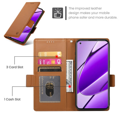 Realme 11 4G Wallet Case - Luxury Magnetic PU Leather Flip Cover with Card Slots, Stand & Shockproof Protection