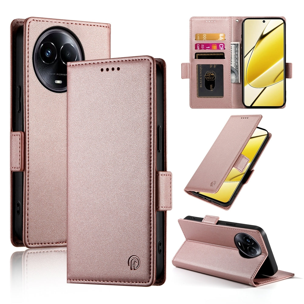 Realme 11 5G Wallet Case - Luxury Magnetic PU Leather Flip Cover with Card Slots, Stand & Shockproof Protection