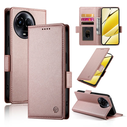 Realme 11 5G Wallet Case - Luxury Magnetic PU Leather Flip Cover with Card Slots, Stand & Shockproof Protection