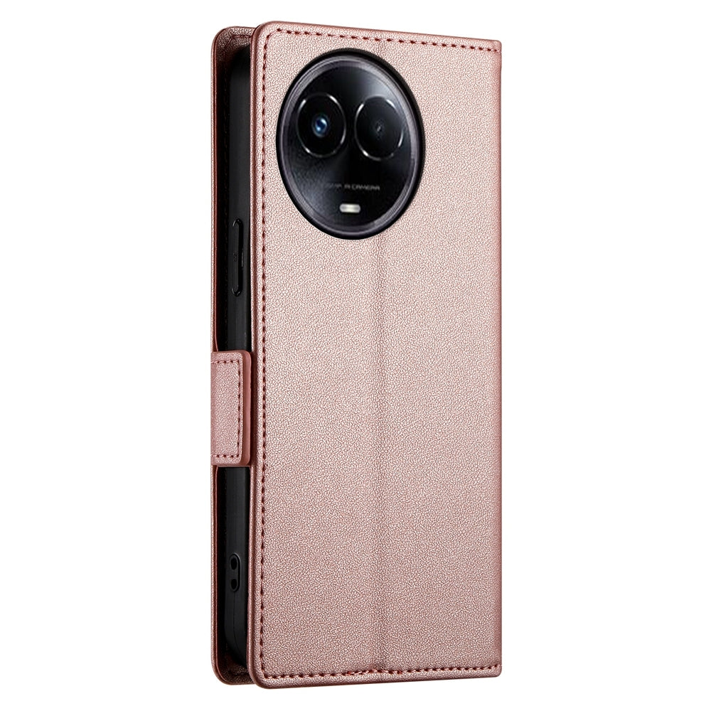 Realme 11x Wallet Case - Luxury Magnetic PU Leather Flip Cover with Card Slots, Stand & Shockproof Protection