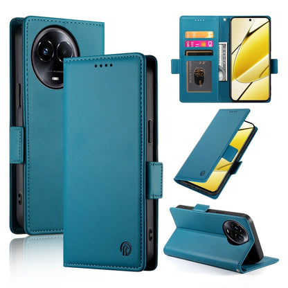 Realme 11 5G Wallet Case - Luxury Magnetic PU Leather Flip Cover with Card Slots, Stand & Shockproof Protection