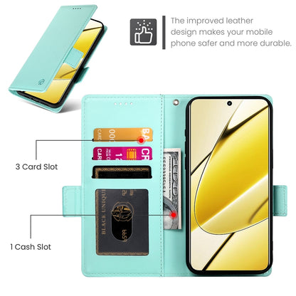 Realme 11x Wallet Case - Luxury Magnetic PU Leather Flip Cover with Card Slots, Stand & Shockproof Protection
