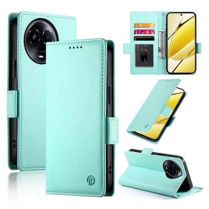 Realme 11x Wallet Case - Luxury Magnetic PU Leather Flip Cover with Card Slots, Stand & Shockproof Protection