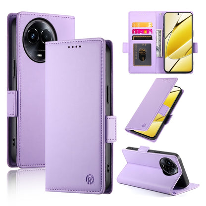 Realme 11x Wallet Case - Luxury Magnetic PU Leather Flip Cover with Card Slots, Stand & Shockproof Protection