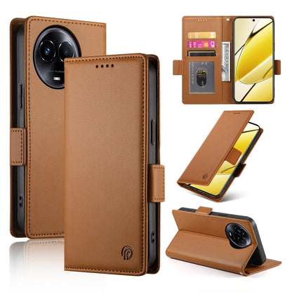 Realme 11 5G Wallet Case - Luxury Magnetic PU Leather Flip Cover with Card Slots, Stand & Shockproof Protection