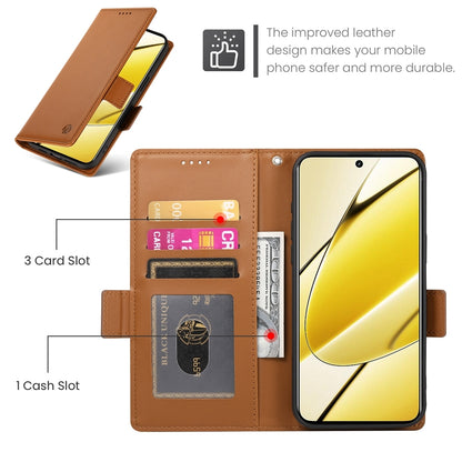 Realme 11x Wallet Case - Luxury Magnetic PU Leather Flip Cover with Card Slots, Stand & Shockproof Protection