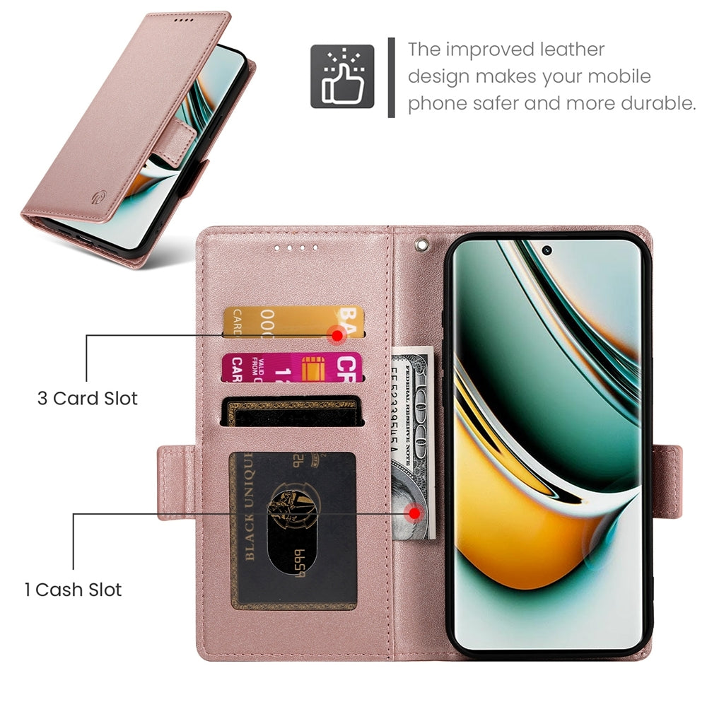 Realme 11 Pro 5G Wallet Case - Luxury Magnetic PU Leather Flip Cover with Card Slots, Stand & Shockproof Protection