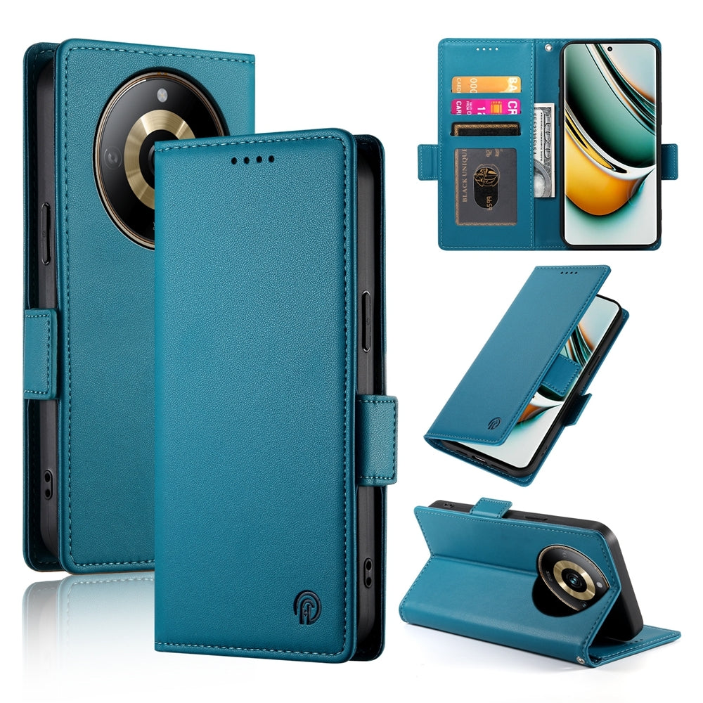 Realme 11 Pro 5G Wallet Case - Luxury Magnetic PU Leather Flip Cover with Card Slots, Stand & Shockproof Protection