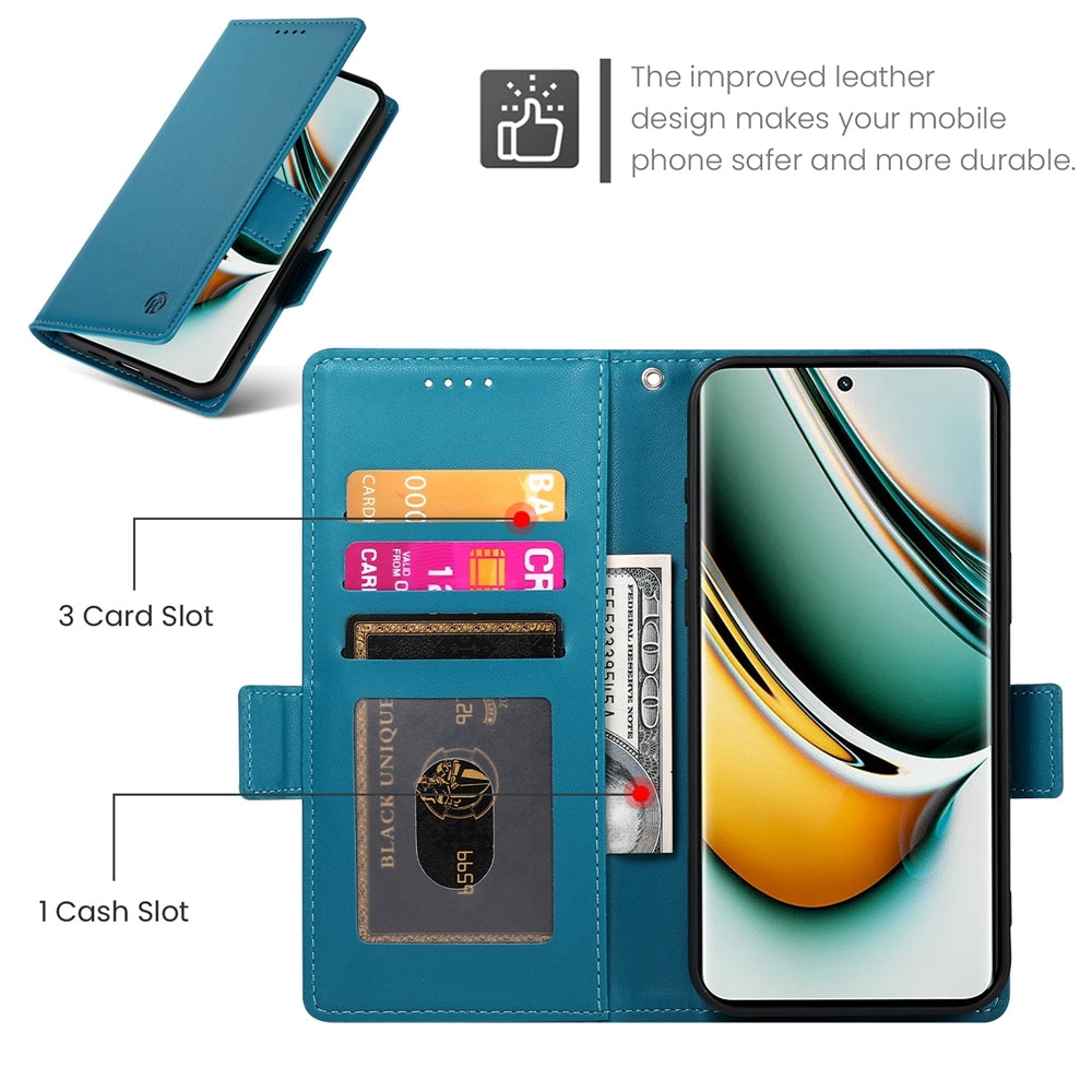 Realme 11 Pro 5G Wallet Case - Luxury Magnetic PU Leather Flip Cover with Card Slots, Stand & Shockproof Protection