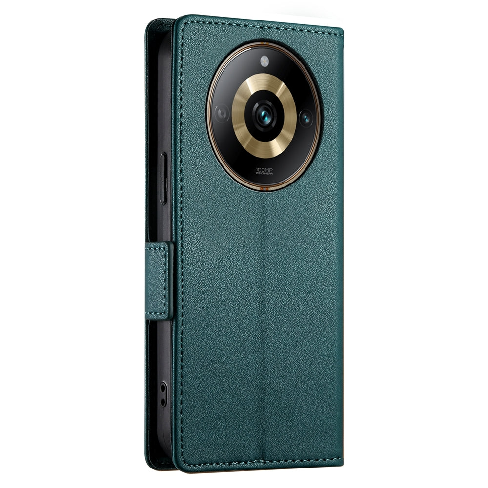 Realme 11 Pro+ 5G Wallet Case - Luxury Magnetic PU Leather Flip Cover with Card Slots, Stand & Shockproof Protection