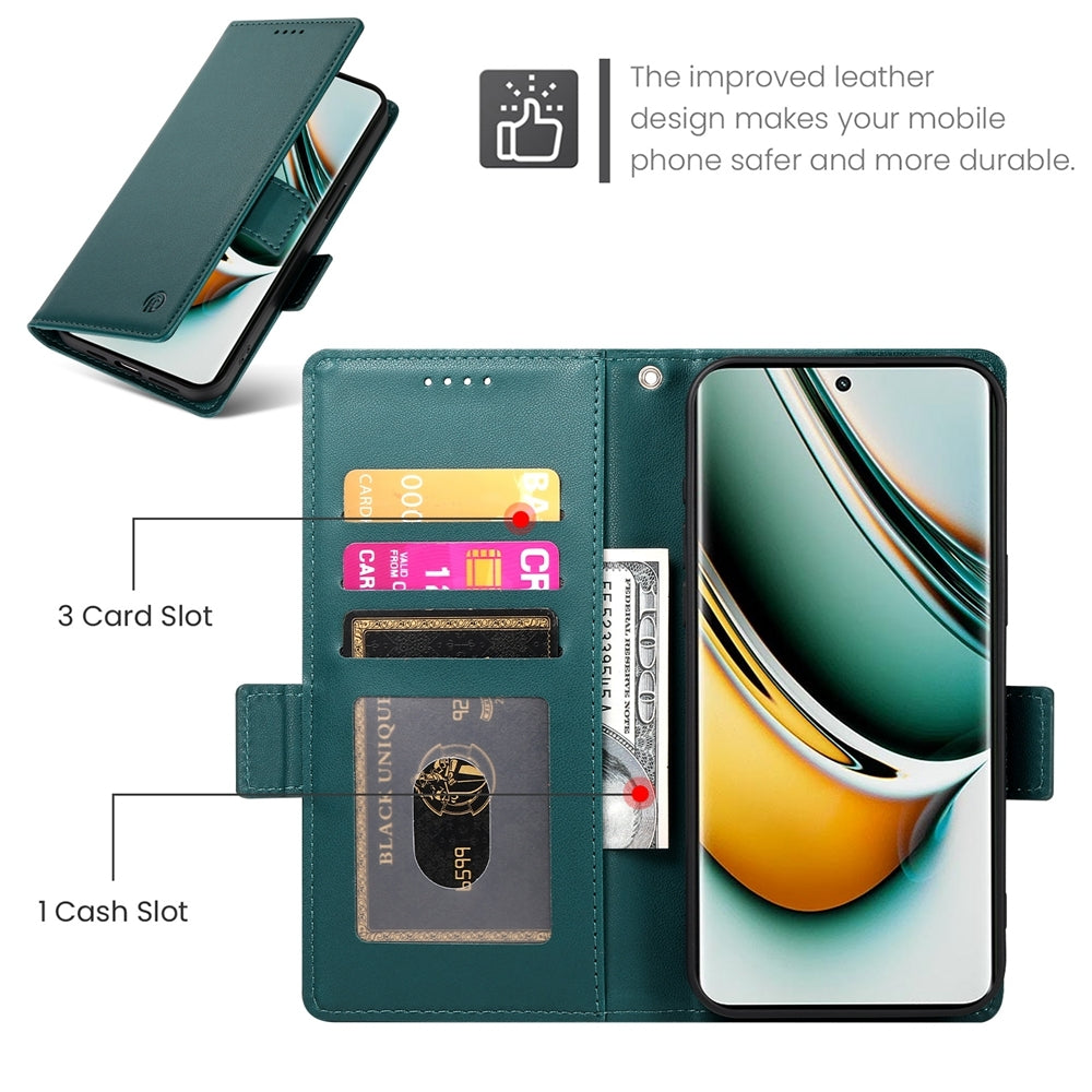 Realme 11 Pro 5G Wallet Case - Luxury Magnetic PU Leather Flip Cover with Card Slots, Stand & Shockproof Protection