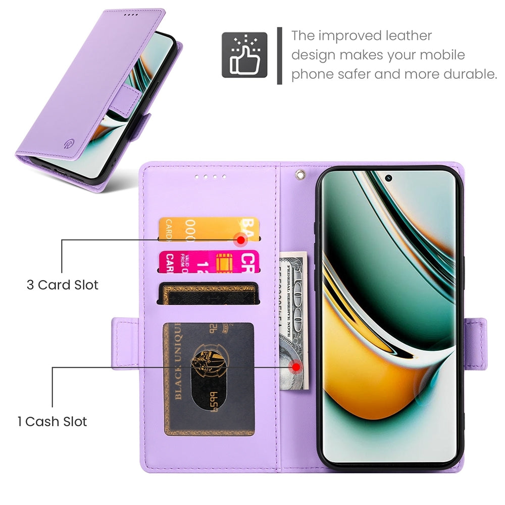 Realme 11 Pro 5G Wallet Case - Luxury Magnetic PU Leather Flip Cover with Card Slots, Stand & Shockproof Protection