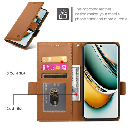 Realme 11 Pro+ 5G Wallet Case - Luxury Magnetic PU Leather Flip Cover with Card Slots, Stand & Shockproof Protection