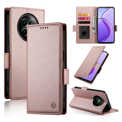 Realme 12 Wallet Case - Luxury Magnetic PU Leather Flip Cover with Card Slots, Stand & Shockproof Protection