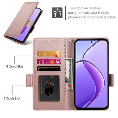 Realme 12 Wallet Case - Luxury Magnetic PU Leather Flip Cover with Card Slots, Stand & Shockproof Protection