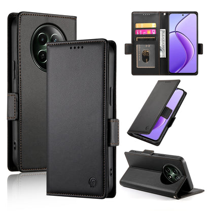 Realme 12 Wallet Case - Luxury Magnetic PU Leather Flip Cover with Card Slots, Stand & Shockproof Protection