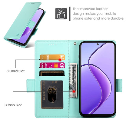 Realme 12 Wallet Case - Luxury Magnetic PU Leather Flip Cover with Card Slots, Stand & Shockproof Protection
