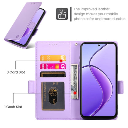 Realme 12 Wallet Case - Luxury Magnetic PU Leather Flip Cover with Card Slots, Stand & Shockproof Protection