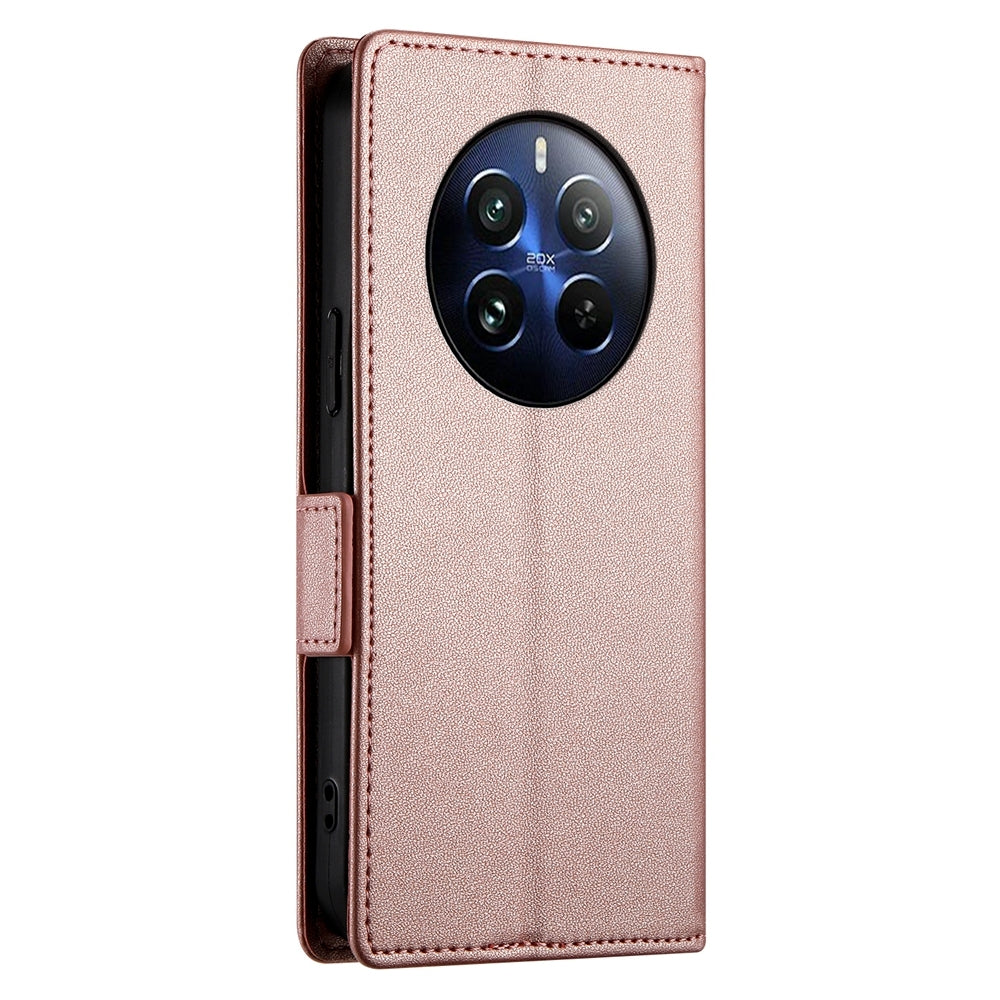 Realme 12 Pro Wallet Case - Luxury Magnetic PU Leather Flip Cover with Card Slots, Stand & Shockproof Protection