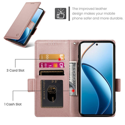Realme 12 Pro+ Wallet Case - Luxury Magnetic PU Leather Flip Cover with Card Slots, Stand & Shockproof Protection