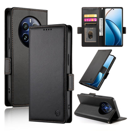 Realme 12 Pro Wallet Case - Luxury Magnetic PU Leather Flip Cover with Card Slots, Stand & Shockproof Protection