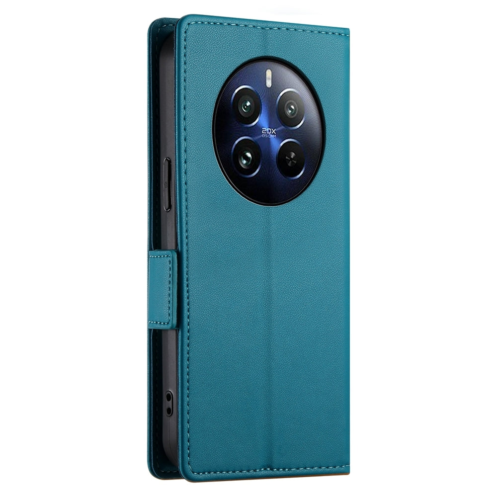 Realme 12 Pro Wallet Case - Luxury Magnetic PU Leather Flip Cover with Card Slots, Stand & Shockproof Protection