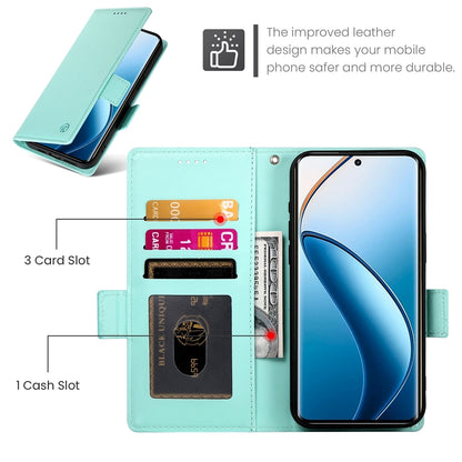 Realme 12 Pro+ Wallet Case - Luxury Magnetic PU Leather Flip Cover with Card Slots, Stand & Shockproof Protection