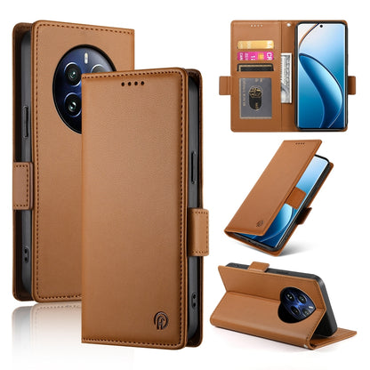 Realme 12 Pro Wallet Case - Luxury Magnetic PU Leather Flip Cover with Card Slots, Stand & Shockproof Protection