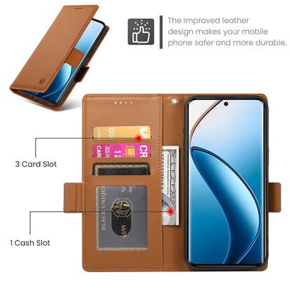 Realme 12 Pro+ Wallet Case - Luxury Magnetic PU Leather Flip Cover with Card Slots, Stand & Shockproof Protection