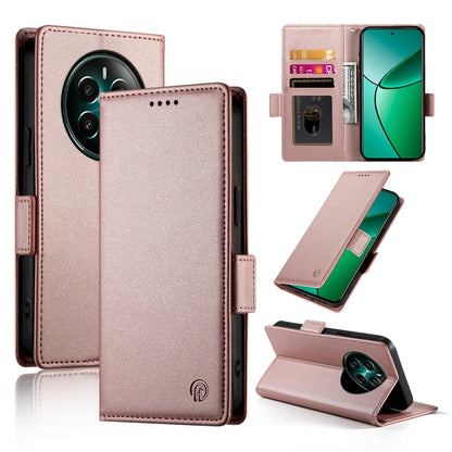 Realme 12+ Wallet Case - Luxury Magnetic PU Leather Flip Cover with Card Slots, Stand & Shockproof Protection