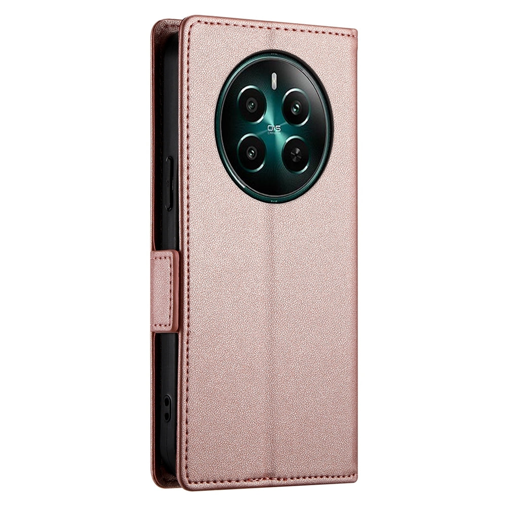 Realme 12+ Wallet Case - Luxury Magnetic PU Leather Flip Cover with Card Slots, Stand & Shockproof Protection