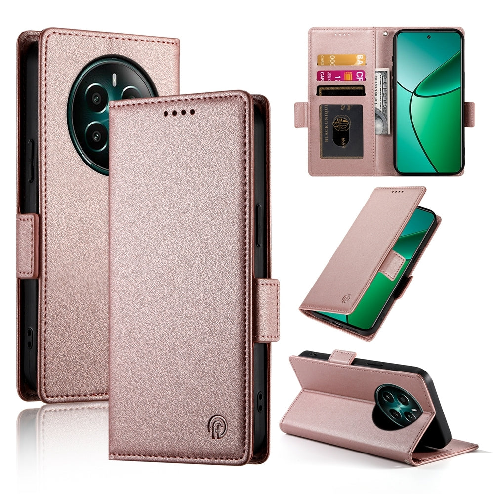 Realme Narzo 70 Pro Wallet Case - Luxury Magnetic PU Leather Flip Cover with Card Slots, Stand & Shockproof Protection