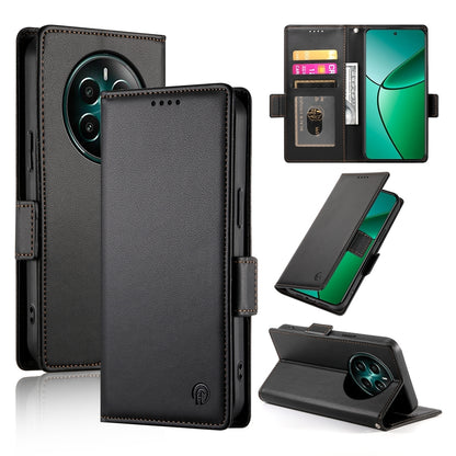 Realme 12+ Wallet Case - Luxury Magnetic PU Leather Flip Cover with Card Slots, Stand & Shockproof Protection