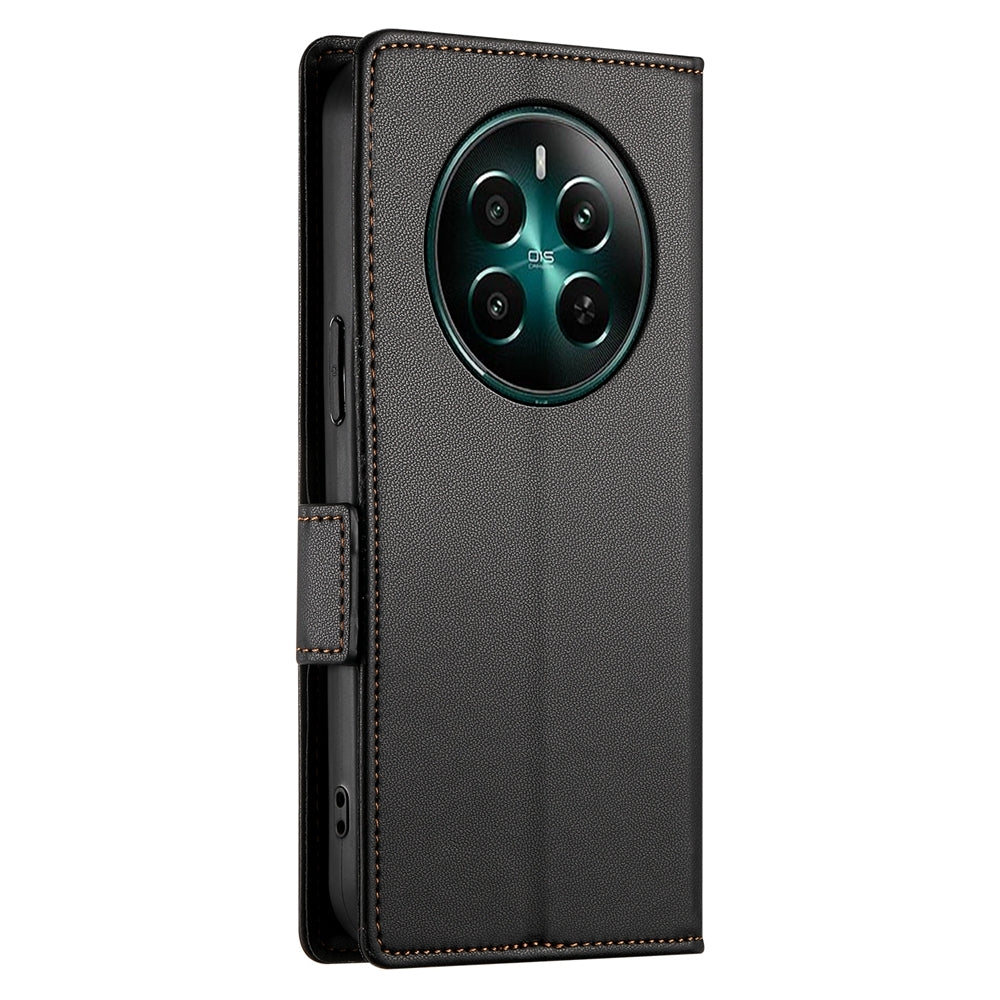 Realme Narzo 70 Pro Wallet Case - Luxury Magnetic PU Leather Flip Cover with Card Slots, Stand & Shockproof Protection