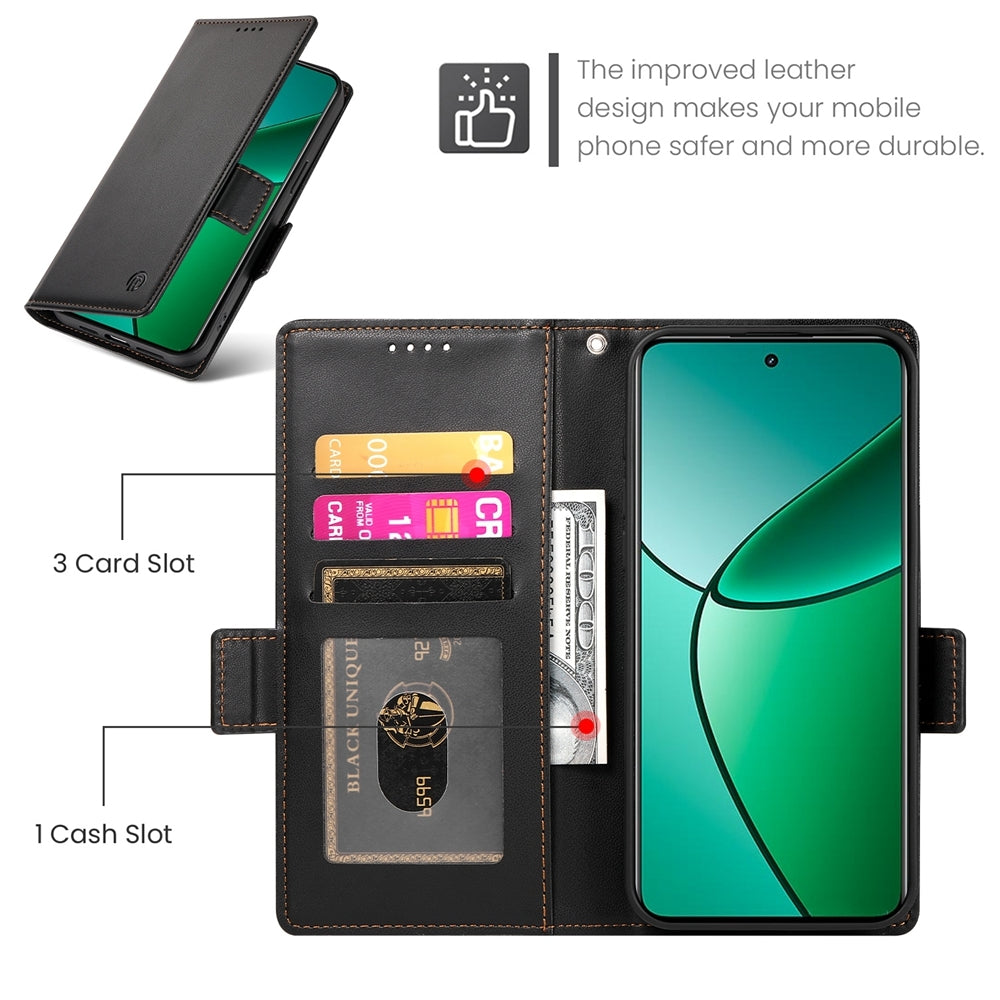 Realme 12+ Wallet Case - Luxury Magnetic PU Leather Flip Cover with Card Slots, Stand & Shockproof Protection