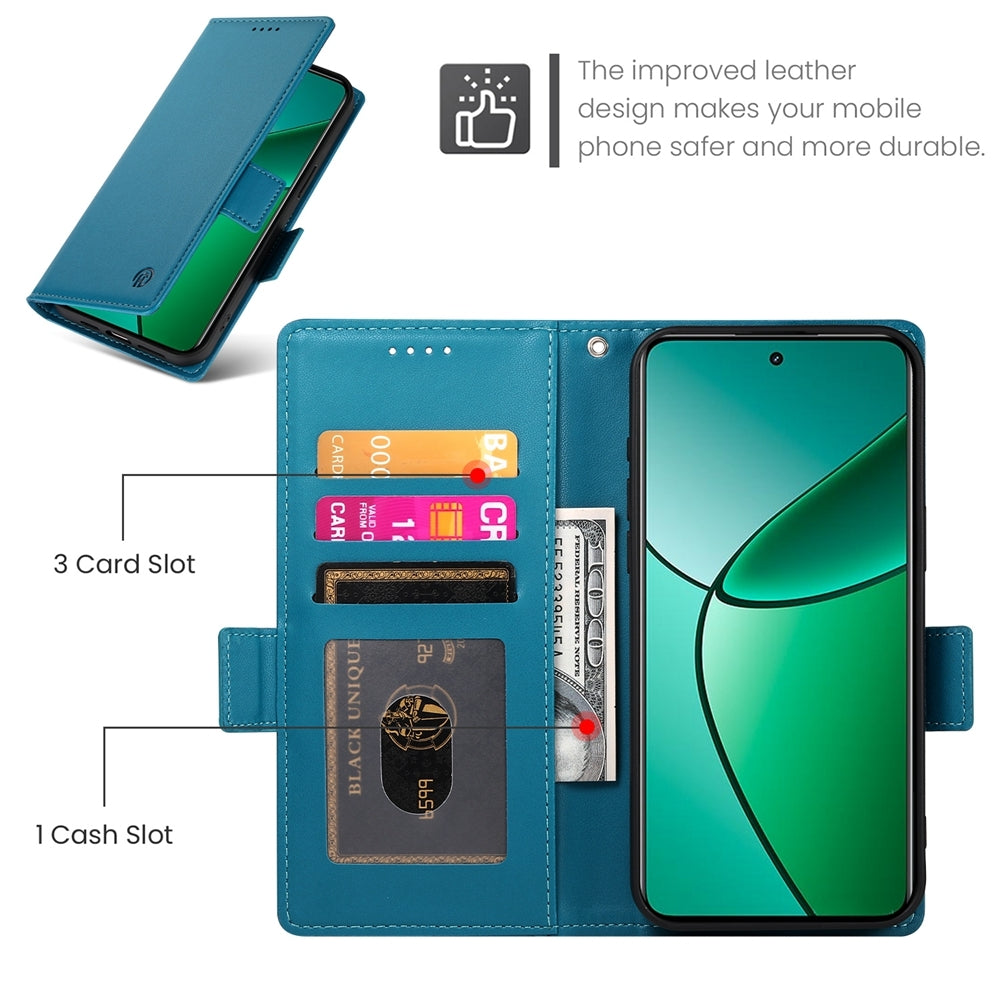 Realme 12+ Wallet Case - Luxury Magnetic PU Leather Flip Cover with Card Slots, Stand & Shockproof Protection